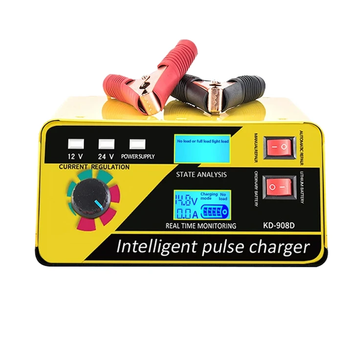 Chargeur de batterie Universal 12V 24V 12V 24V 20A RÉGLABLE ATTOMIUM ATTOMIUM EFB GEL AGM RÉPARATION DE RÉPARATION ACID 1