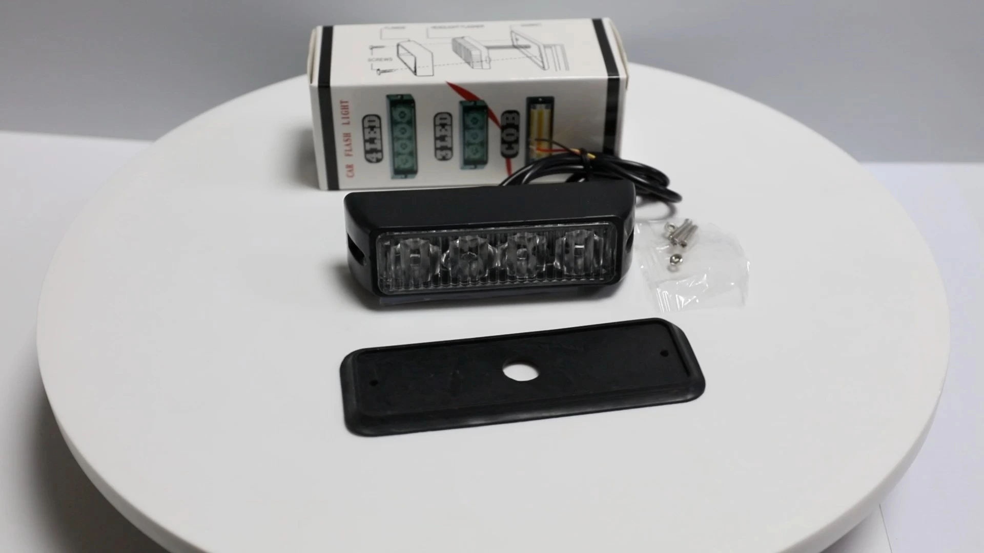 Leadway 12V / 24V Amber jaune LED stroboscope Light - Balise d'avertissement à haute intensité pour les camions & VÉHICULES - LUMIÈRE DE RAVEAU IRAPHER 1