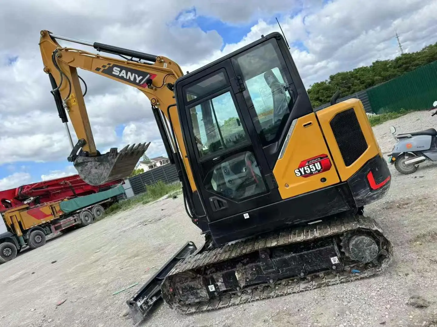 2020 SANY SY55U menggunakan excavator 5,5 ton bekas mesin crawler hydraulic di halaman shanghai di halaman shanghai 1