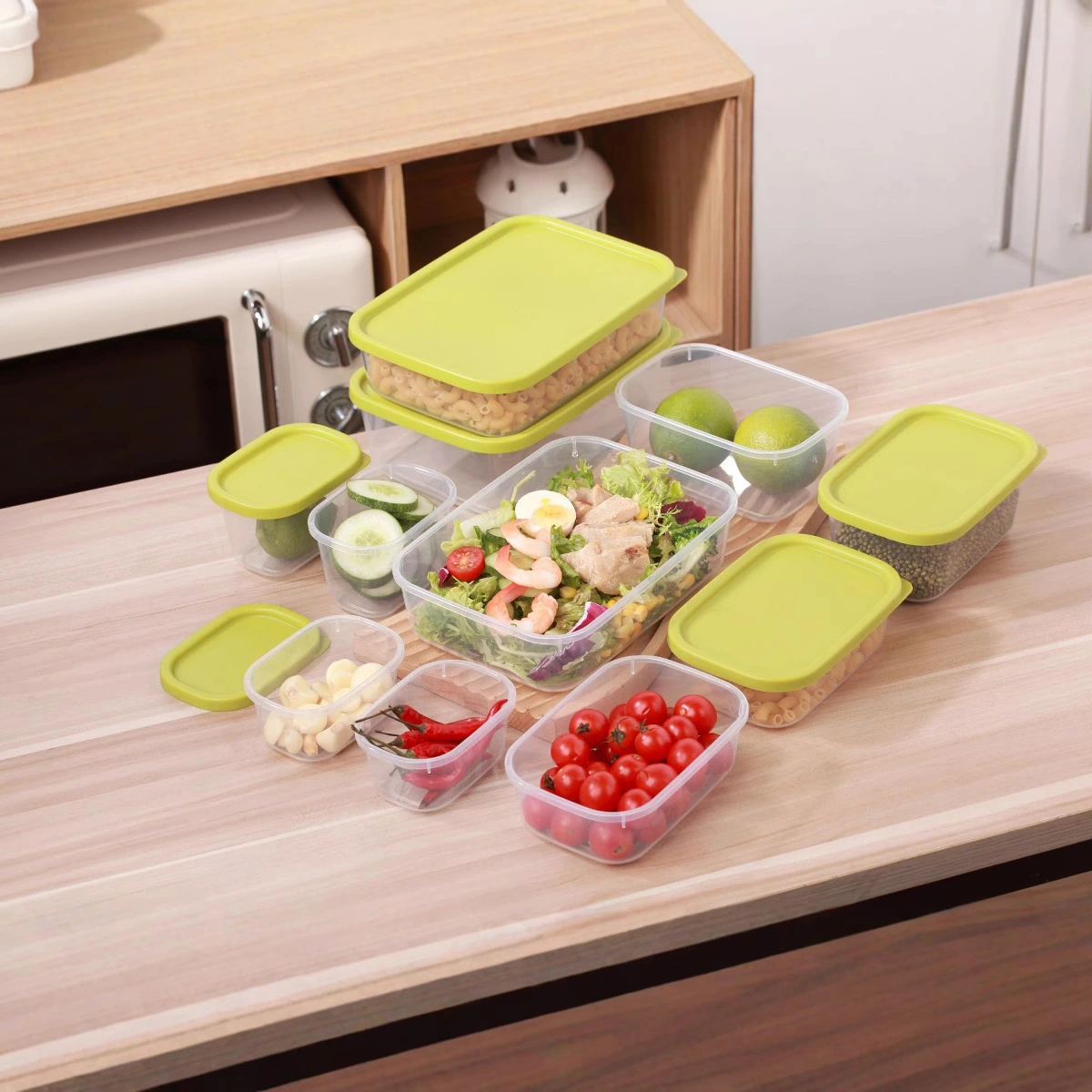 Hongxing food Grade Plastic Storage Containers, Kitchen Keep Fresh Box 1