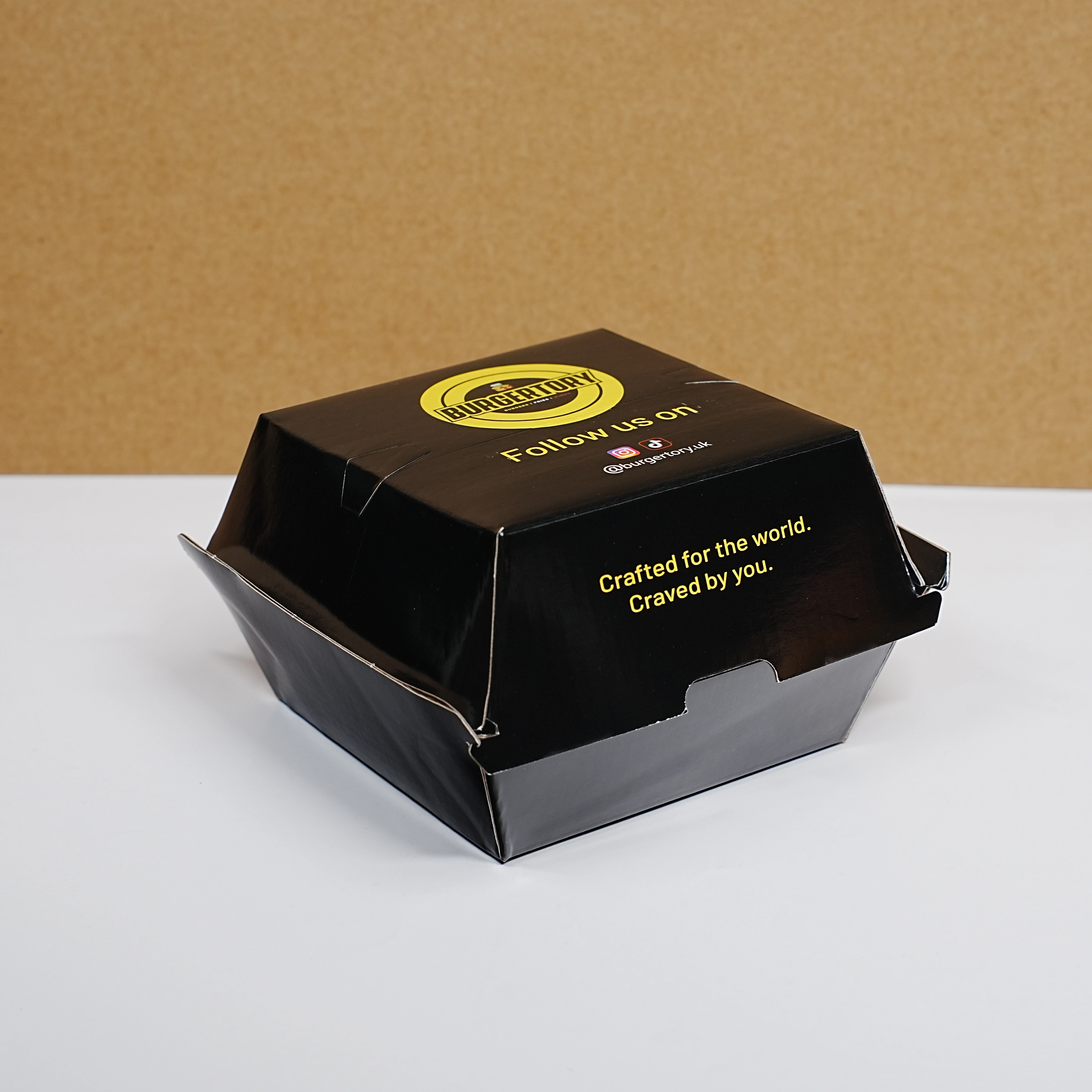 WELM eco-friendly customized hamburger box disposable fast food takeaway hamburger corrugated paper box 1