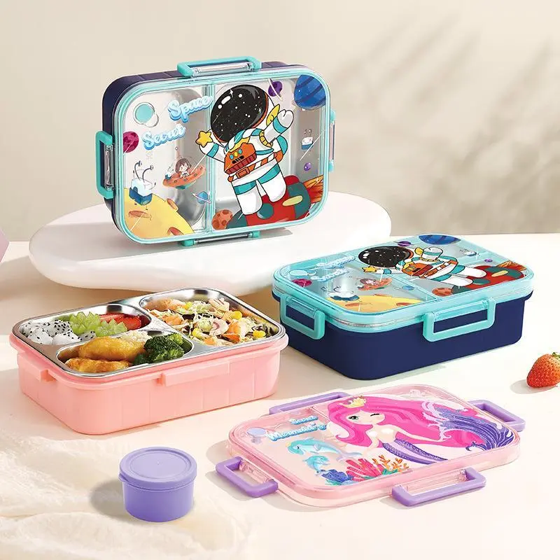 Hongxing Leakproof Bento Lunch Box, Cartoon Style Multi Compartment Lunch Box 1