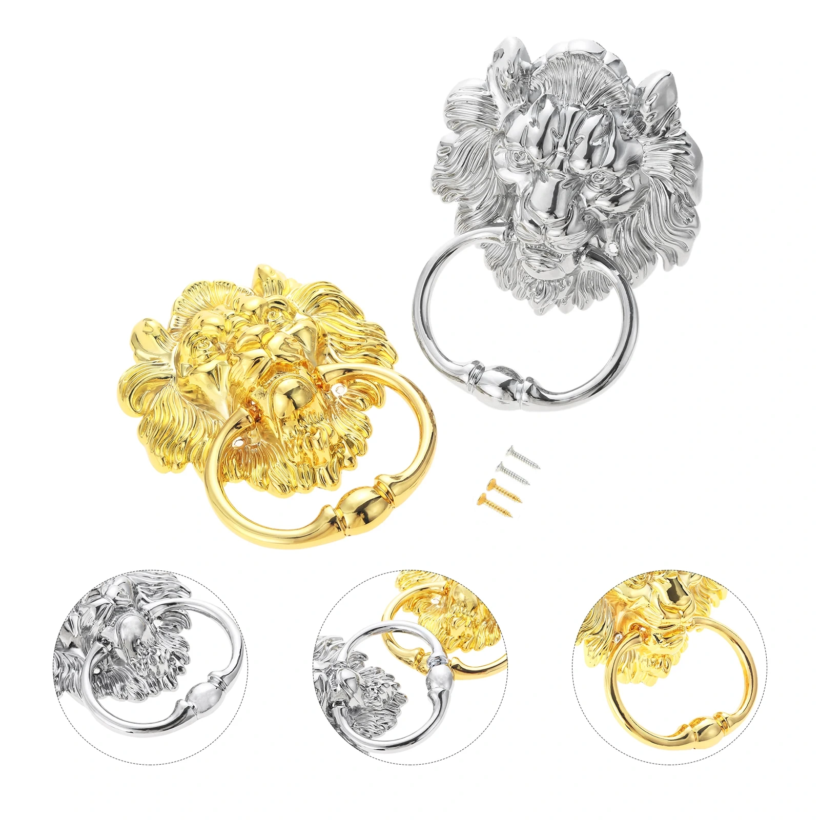 Bouton décoratif meuble de tête de lion - canapé premium & accent de chaise en velours 1