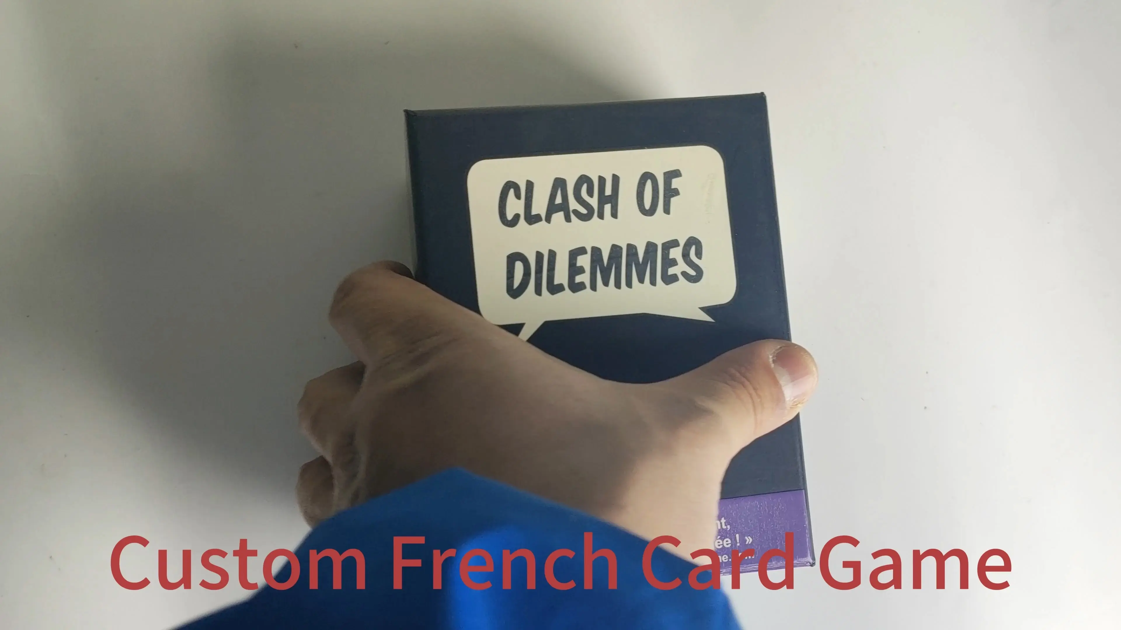 Juego de cartas francesas Choque de Dilemmes - Inmision Tu Présfères? Debates 1