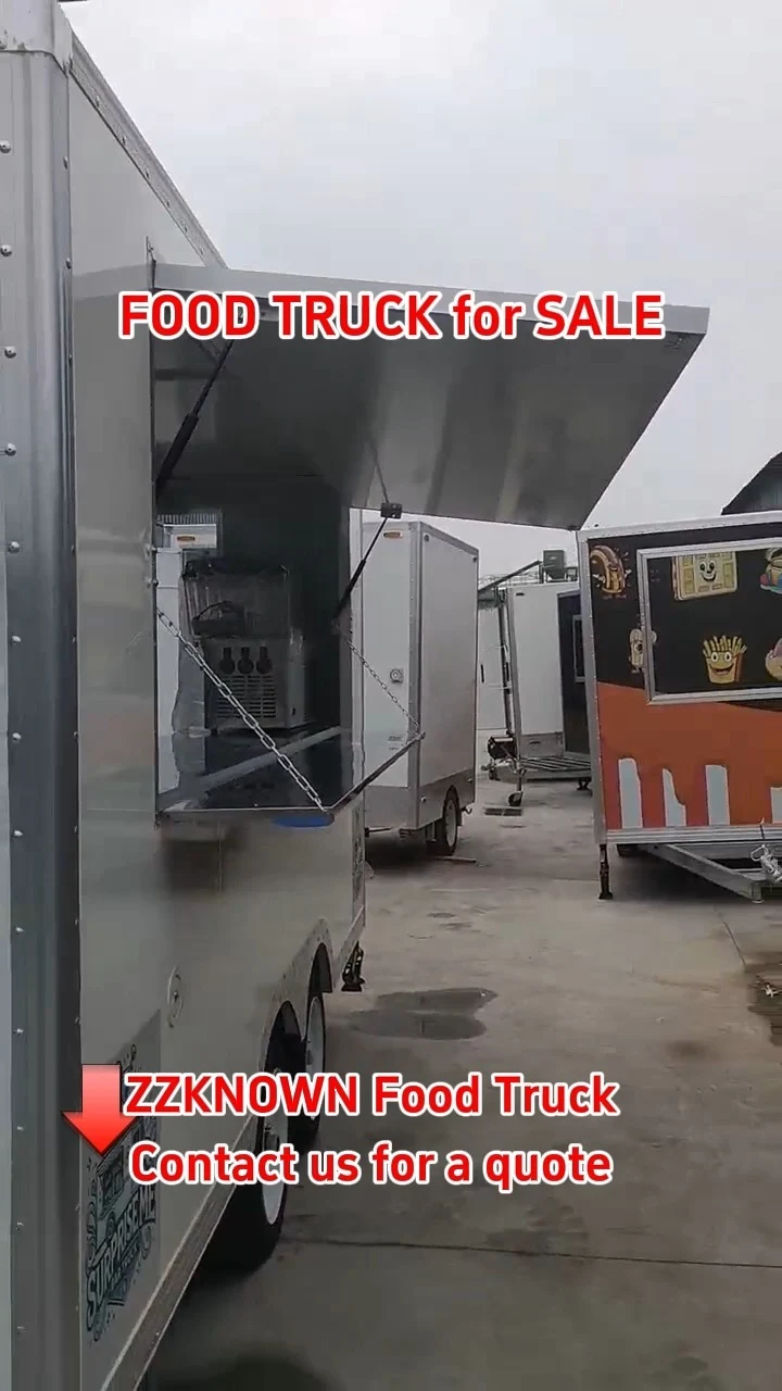 European Standard Mobile Lunch Trailer - 4M Custom Fast -Food -Lkw für Straßenverkauf 1