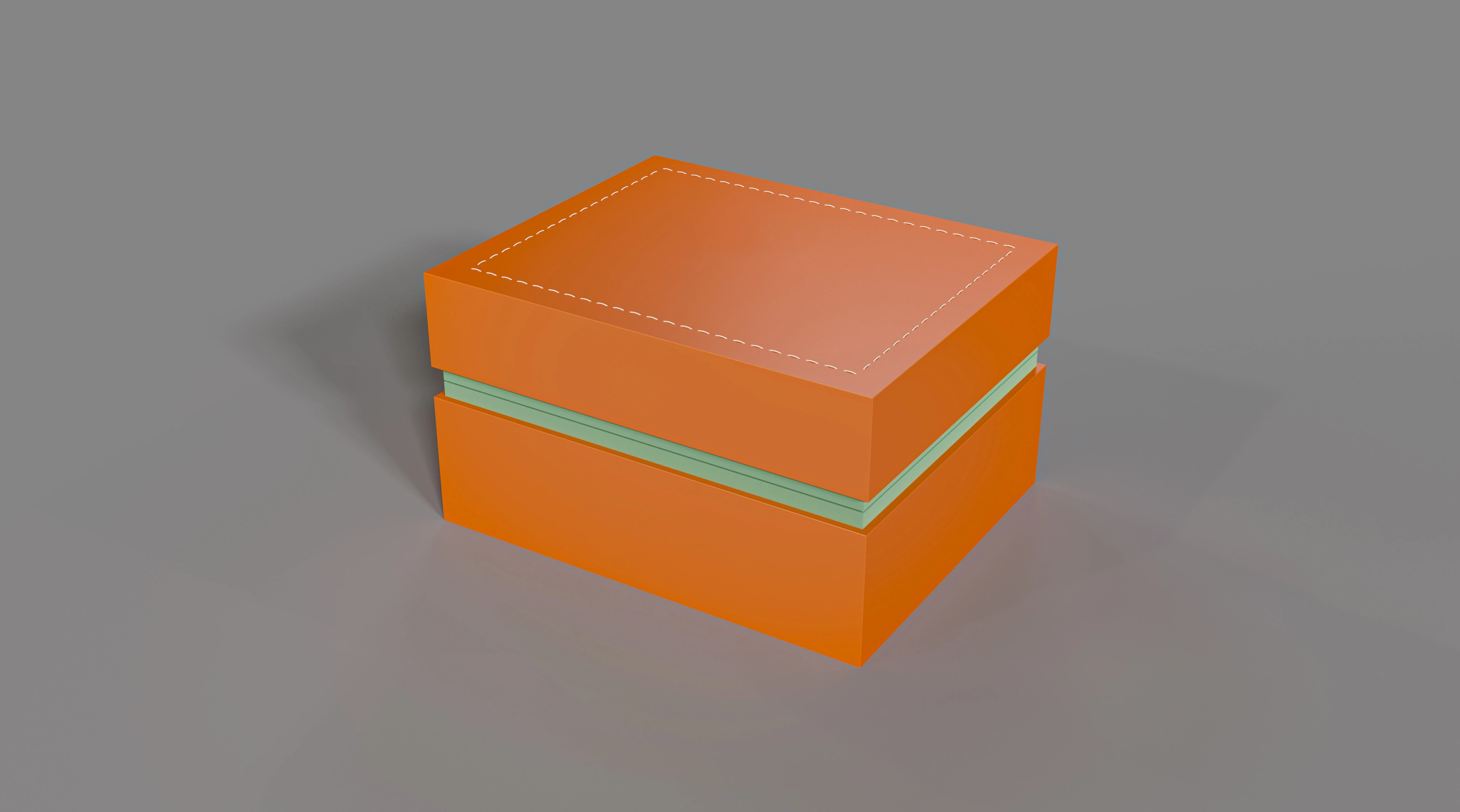 High - end Custom Logo Orange Watch Wooden Box - Modern Aesthetic & Personalized Luxury 1