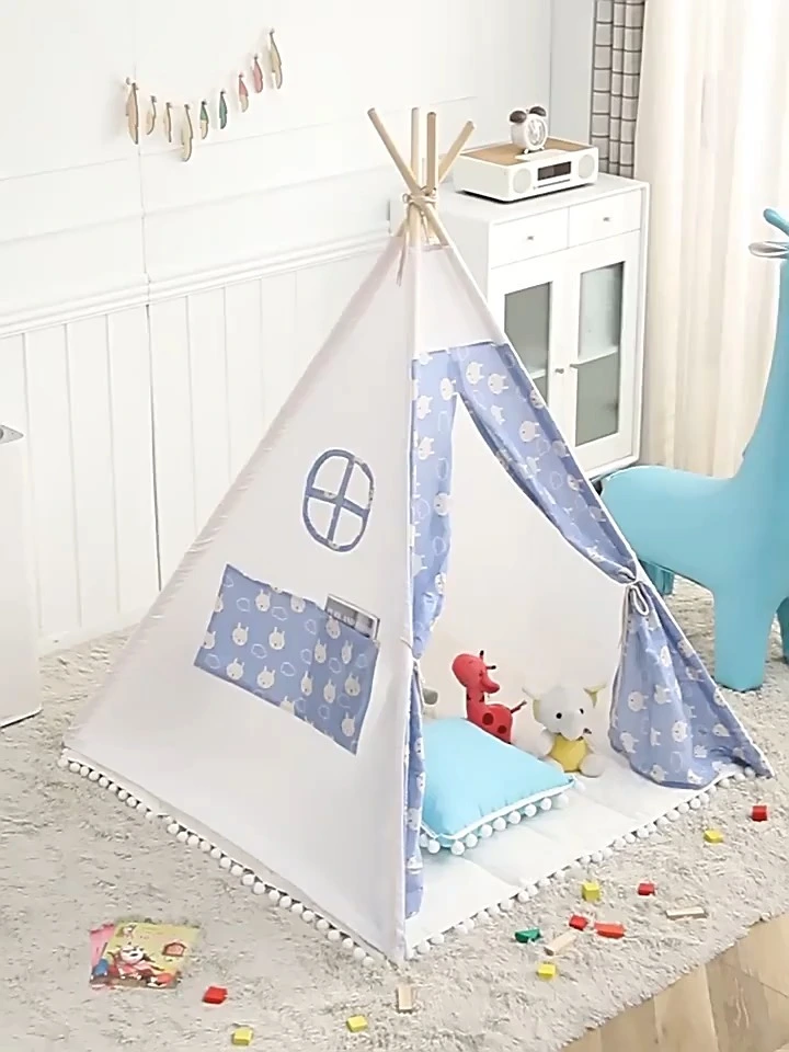 Trending Products Support Custom Sizes and Colors New Arrivals Toy Tents Kids Tent House Teepee Tent for Kids 1