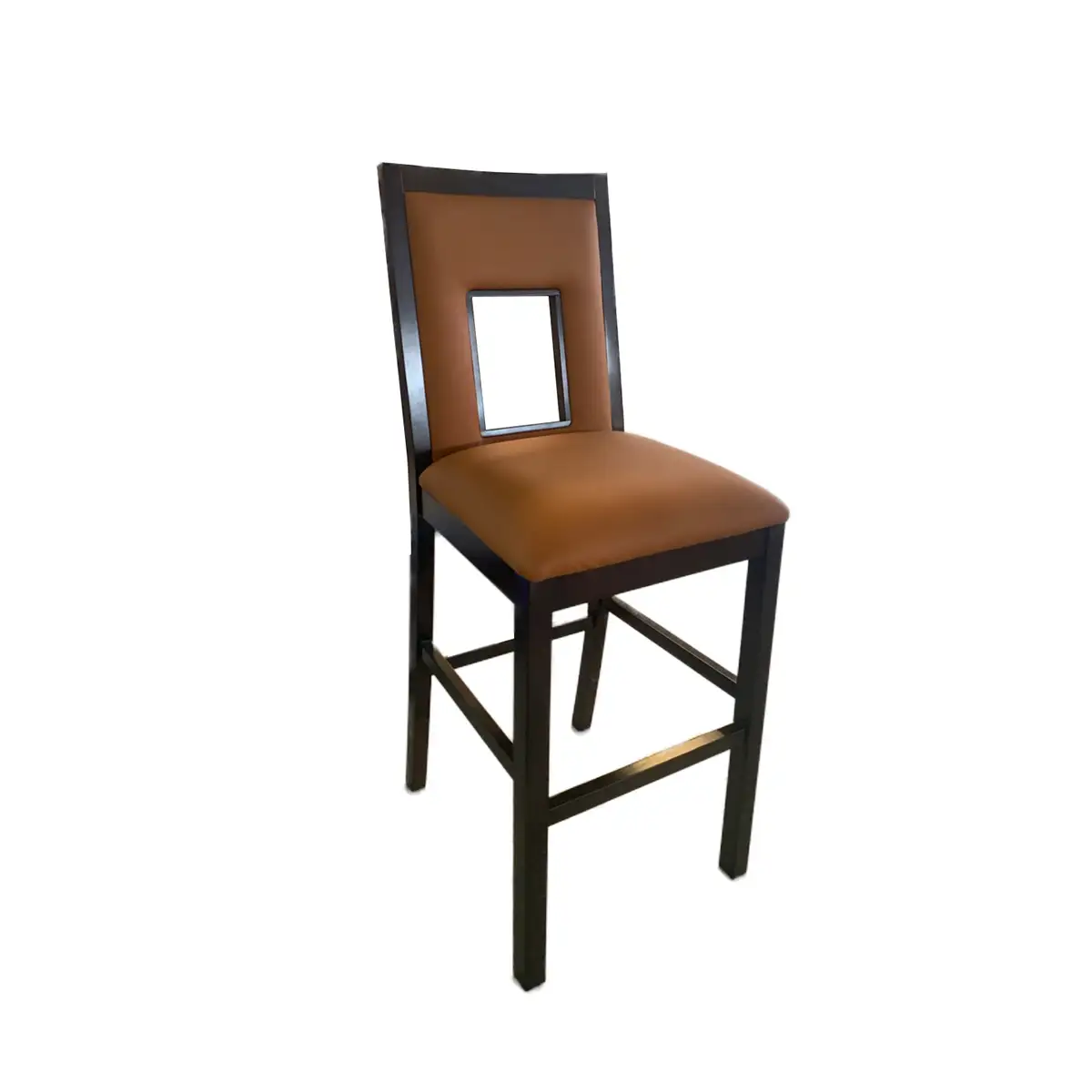 Gcon M-ART-20 Cut-out Backrest Padded Bar Chair 1
