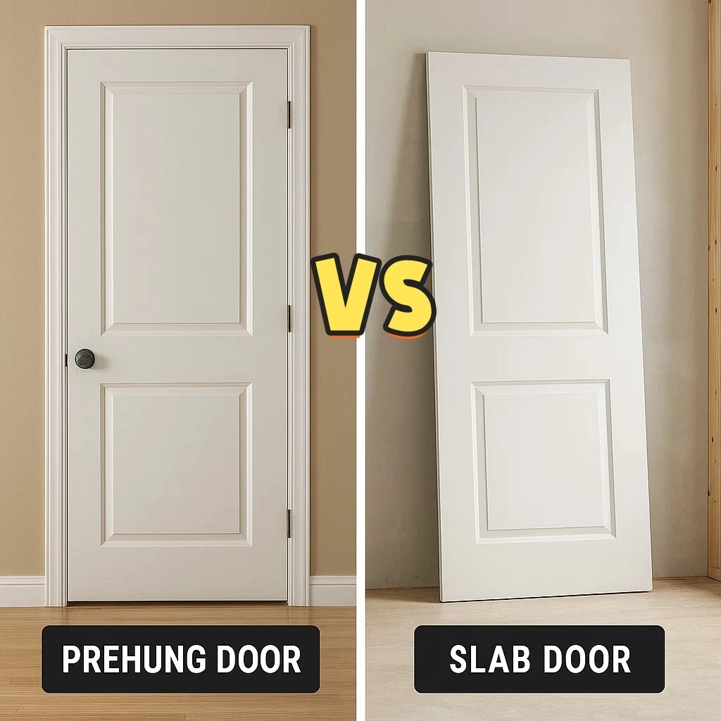What's the Difference Between a Slab Door and a Prehung Door