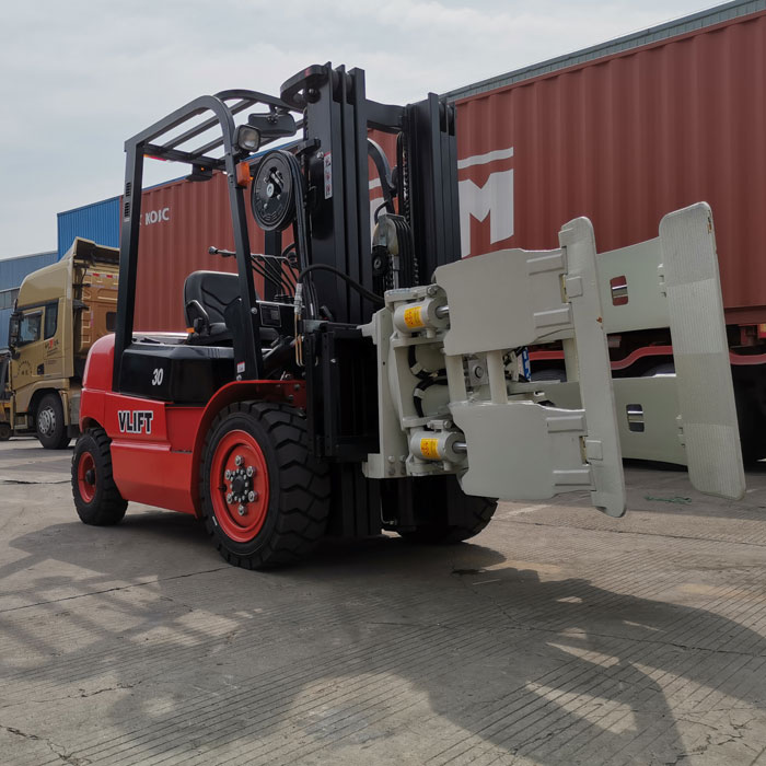 Vlift paper roll clamp for 3.5 ton diesel forklift 3