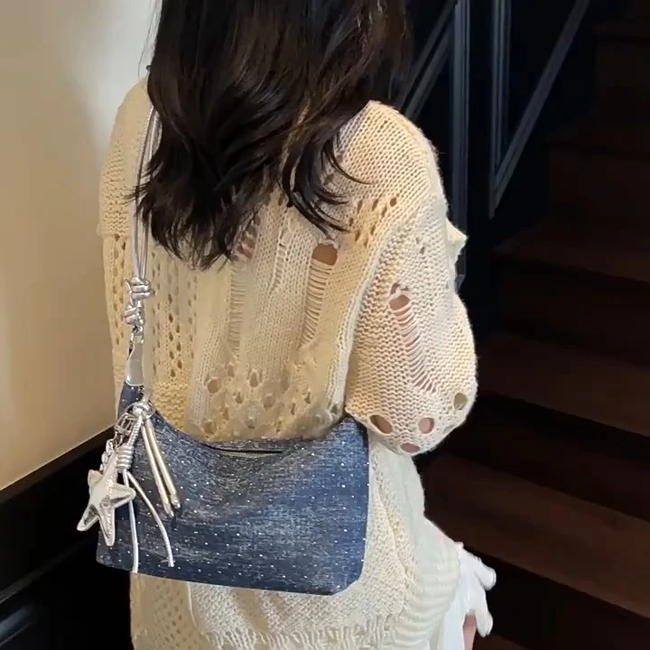 Sac à main simple et pratique, nouveau sac croisé élégant luxe léger, sac à bandoulière à la mode et polyvalent 1