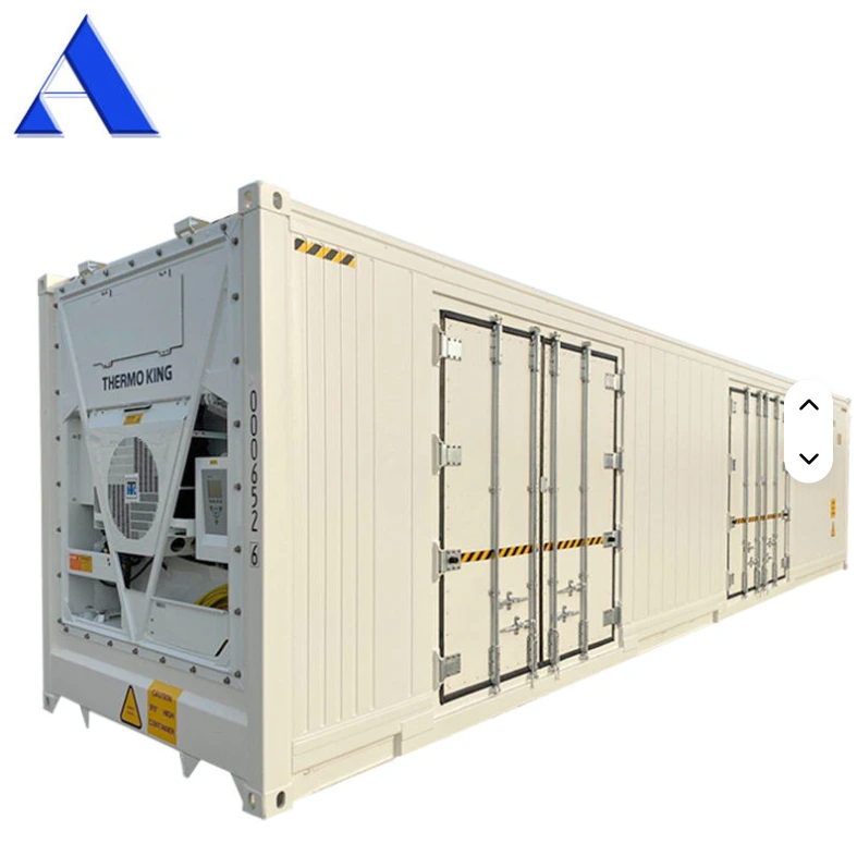 40ft Thermo King Freezer 12m Length Open Side 2 Door 40 ft Refrigerated Reefer Container 1