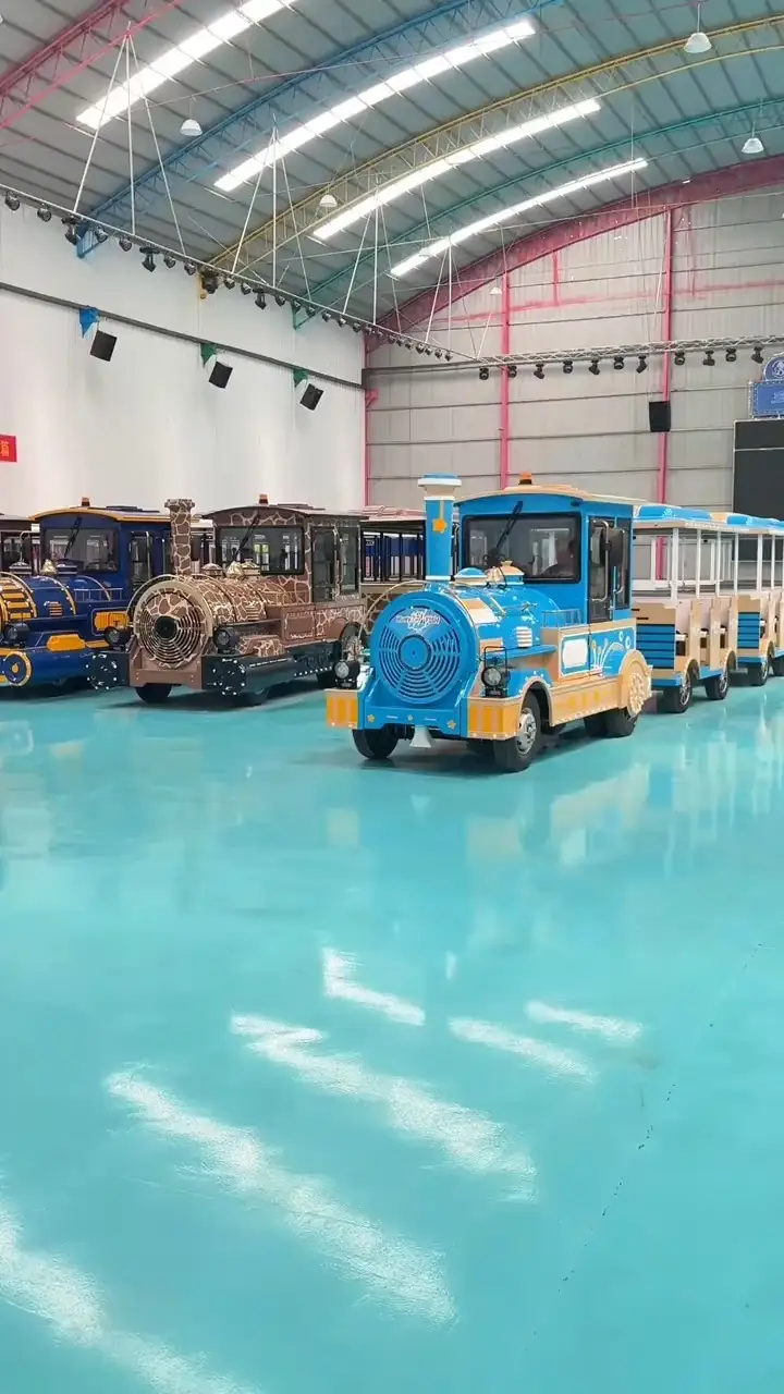 Tren panorámico sin vía de 24 asientos con estilo vintage & Drive eléctrico | LMQ | Limeiqi 1
