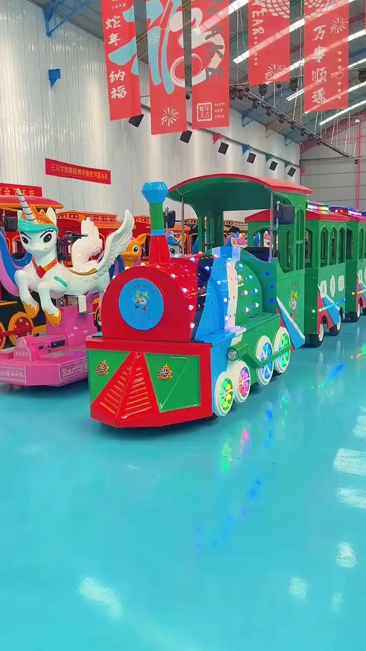 24-Seat RGB Trackless Train with Silent Electric Power | LMQ | Limeiqi 1
