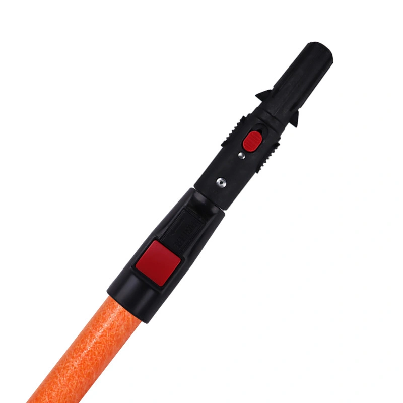 ORIENTJOHN 2.5-10 feet multi-purpose telescopic pole, fiberglass + aluminum alloy telescopic pole, spring button lock design, telescopic pole for wall painting, equipment surface rust-proof 1