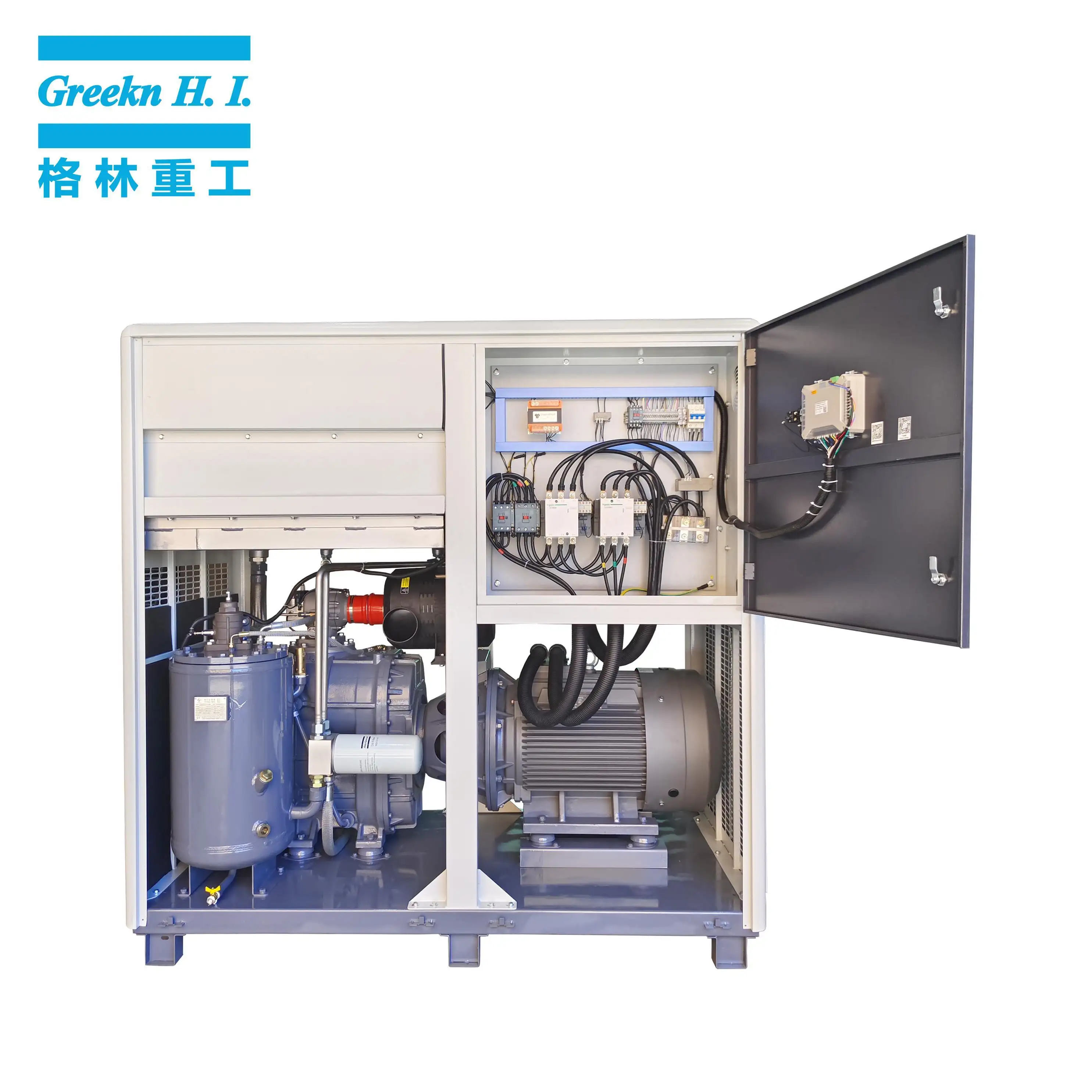 Variable Speed Air Compressor Variable Speed Drive(VSD)Rotary Screw Air Compressor Wholesale - Greeknhi Screw Air Compressor 3