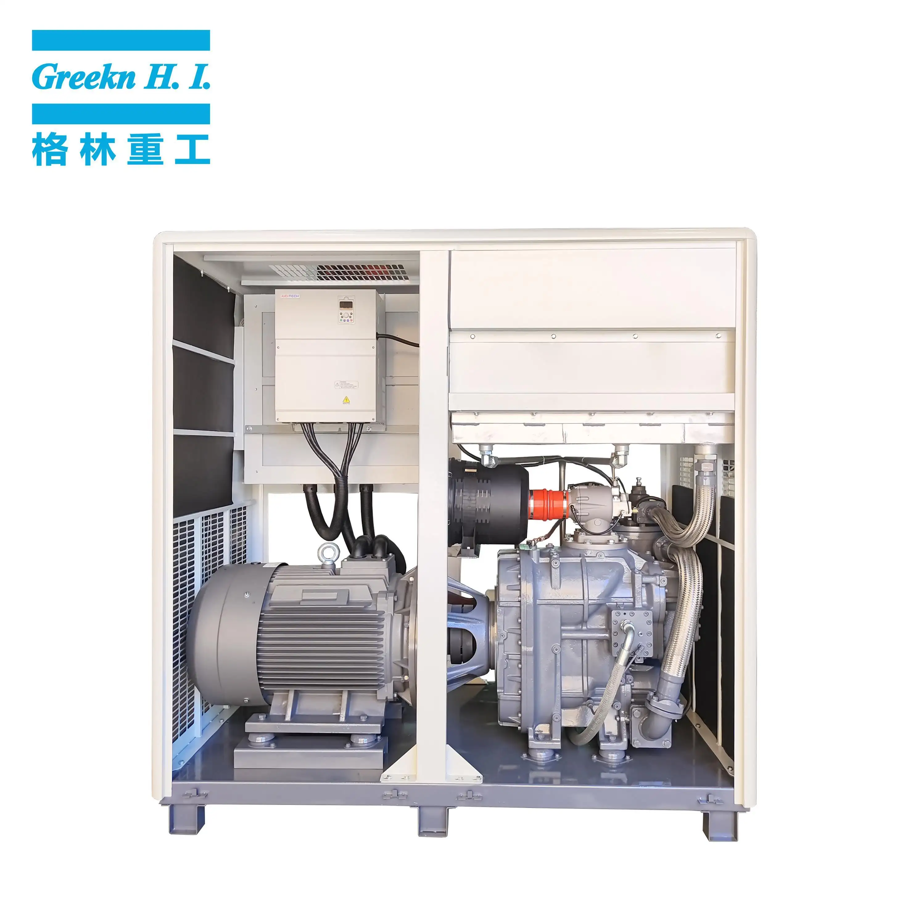 Variable Speed Air Compressor Variable Speed Drive(VSD)Rotary Screw Air Compressor Wholesale - Greeknhi Screw Air Compressor 4