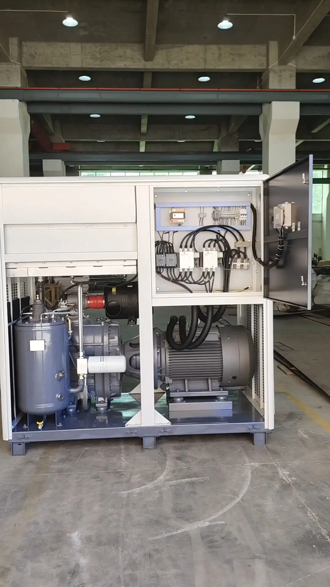 GA75+VSD Two Stage Variable Speed Oil Injected Screw Air Compressor From Greekn HI 1