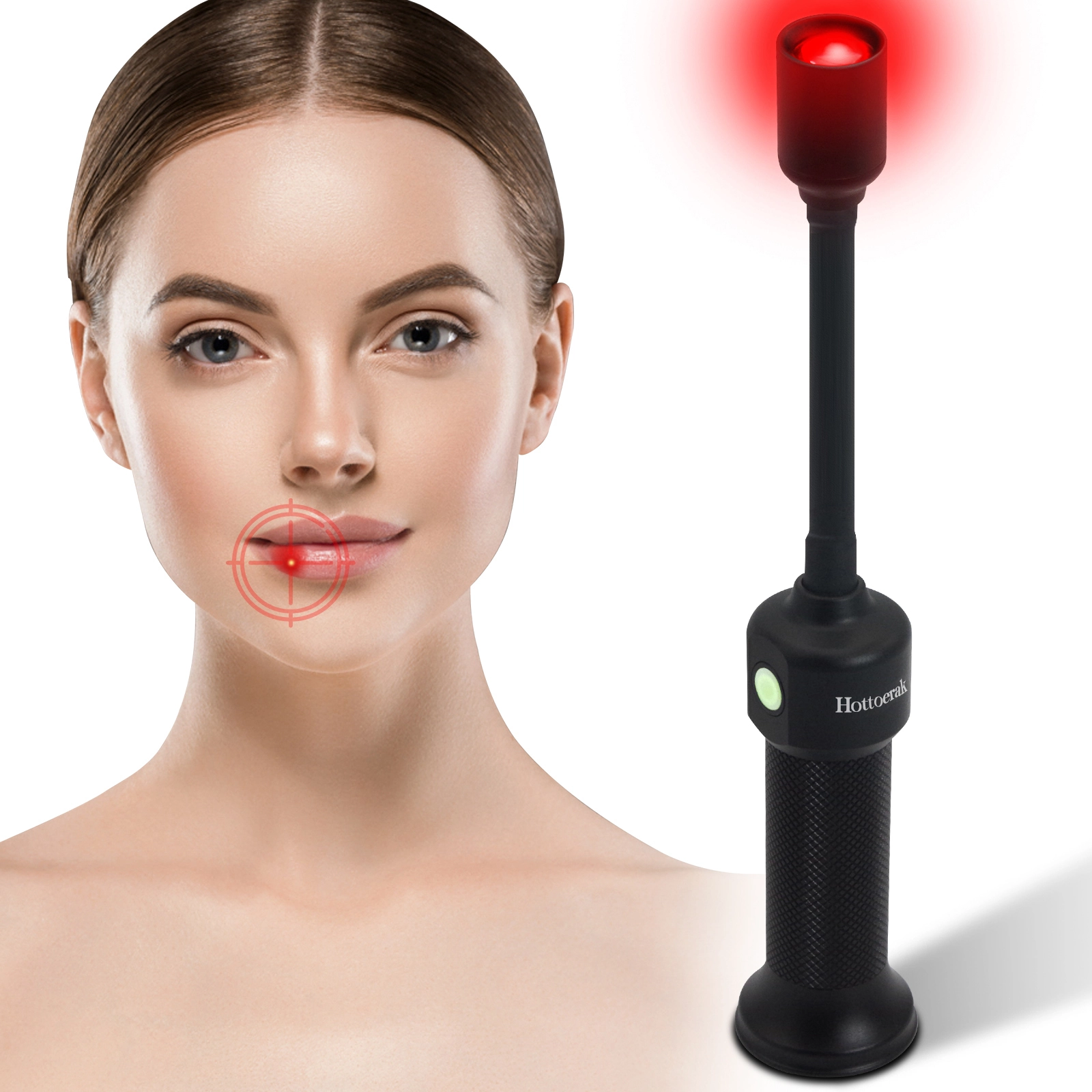 Toratería de terapia de luz de infrarrojo cercano de la mano Roja-660 nm & 850NM  940NM LED con temporizador para la cara, el cuerpo, la nariz y las juntas 1