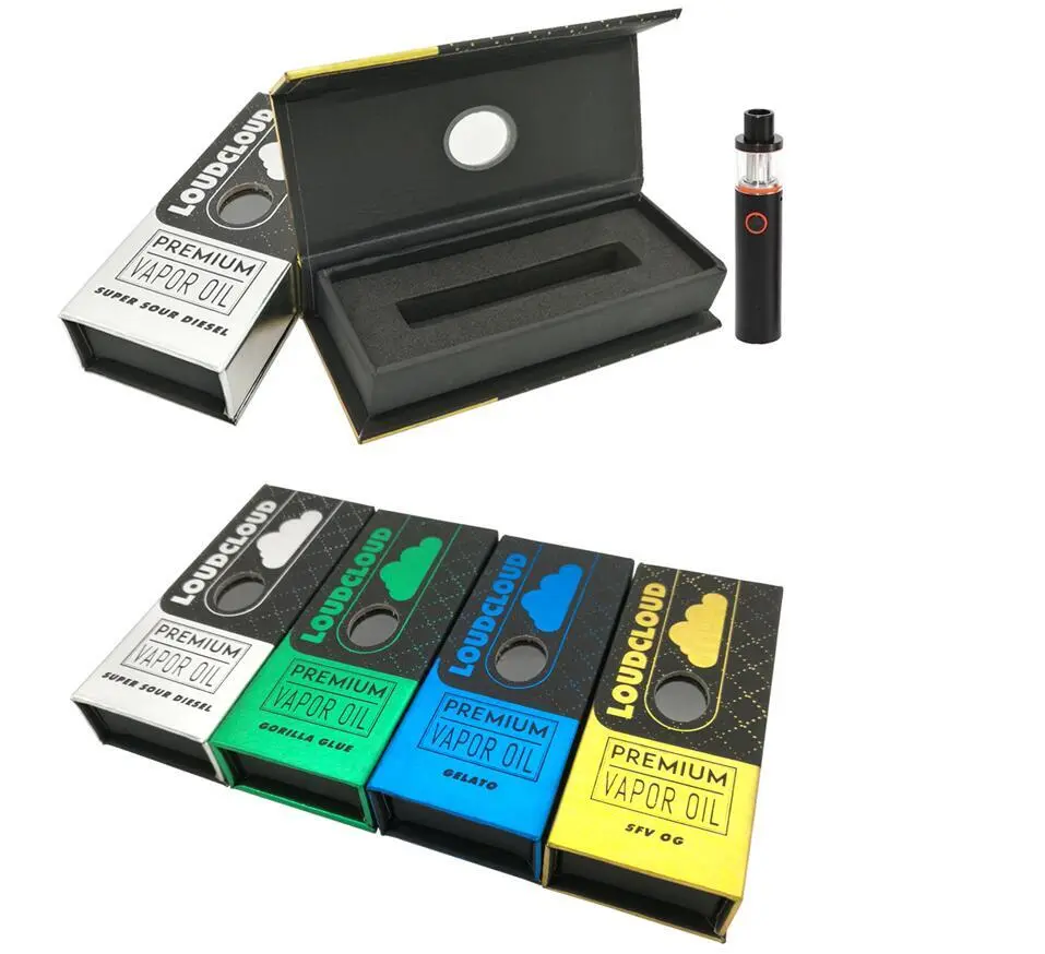 Custom Childlock Rigid Vape Cartridge Boxes Paper Packaging 1