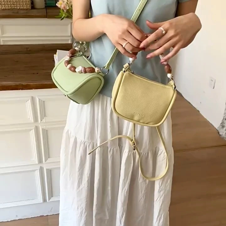 Sac à main de la mode rétro, nouveau sac de selle en couleur unie, sac à bandoulière élégant et polyvalent 1