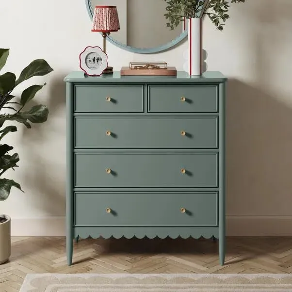 Wooden Sideboard Cabinet and Dresser – 43.5D x 86.5W x 98H cm 1