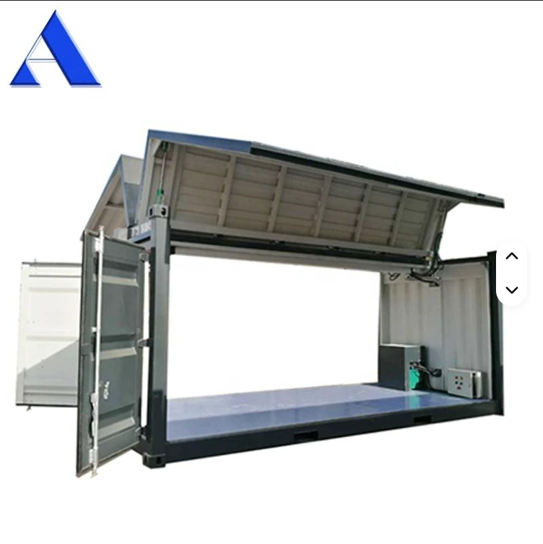20ft Double Door Flying Electrical Hydraulic Side Opening Shipping Container 1