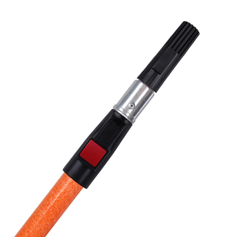 ORIENTJOHN 2.5-10 feet multi-purpose fiberglass + aluminum alloy telescopic pole, spring button lock design, telescopic pole for wall painting, equipment surface rust-proof 1