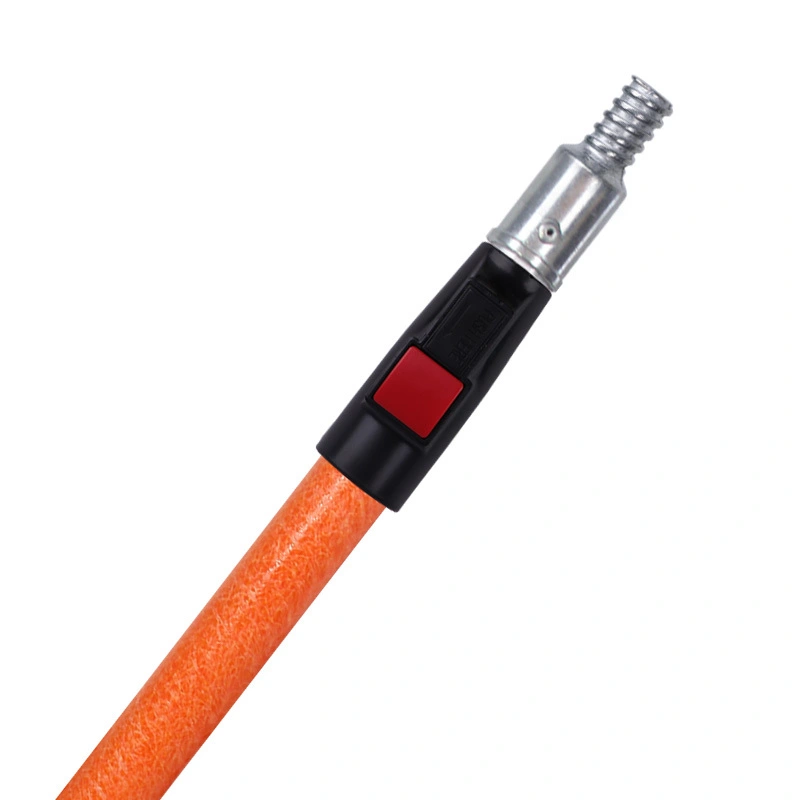 ORIENTJOHN 2.5-10 feet multi-purpose fiberglass + aluminum alloy telescopic pole, spring button lock design for wall painting, equipment surface rust-proof 1
