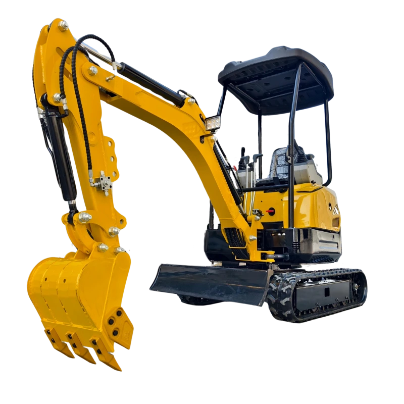 Chinese Excavator1.5Ton Hydraulic Bagger Earth Digger Farm Garden Excavators Machines Side Swing Crawler Mini Excavator Prices 1