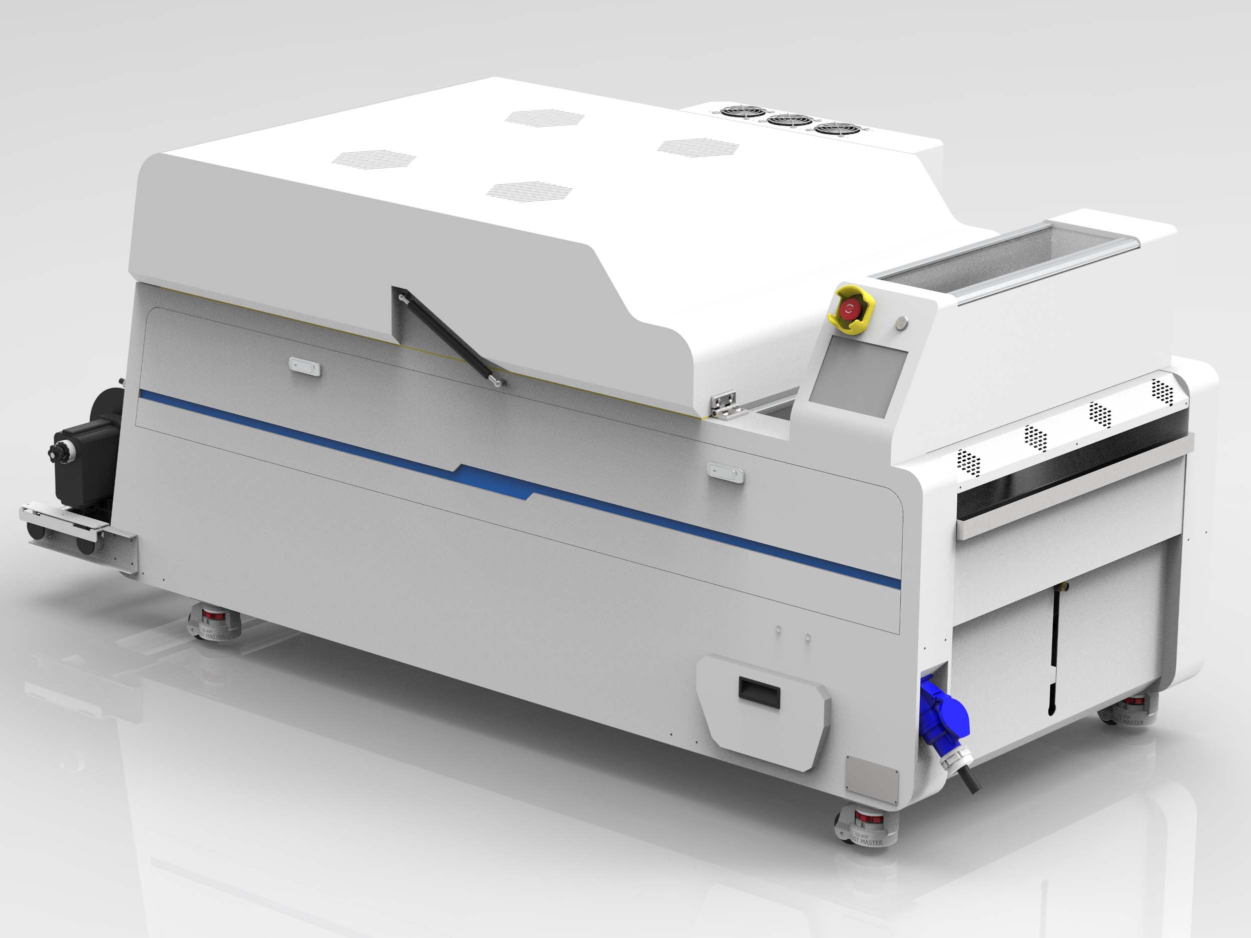 220V Drying and Rewinding Integrated Powder Shaker Machine | PRINTINGPLUS