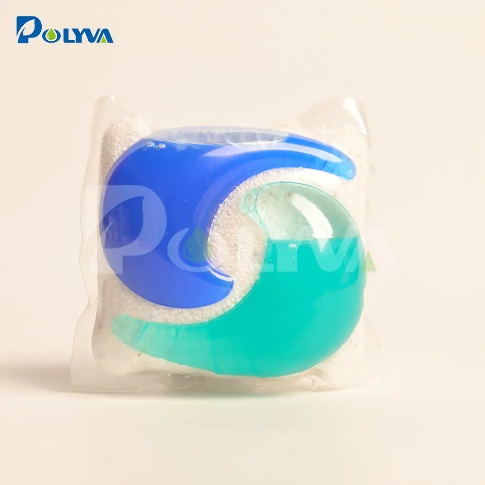 Polyva Eco Friendly Water-Soluble Packaging Three-In-One Laundry Pods Wholesale 1