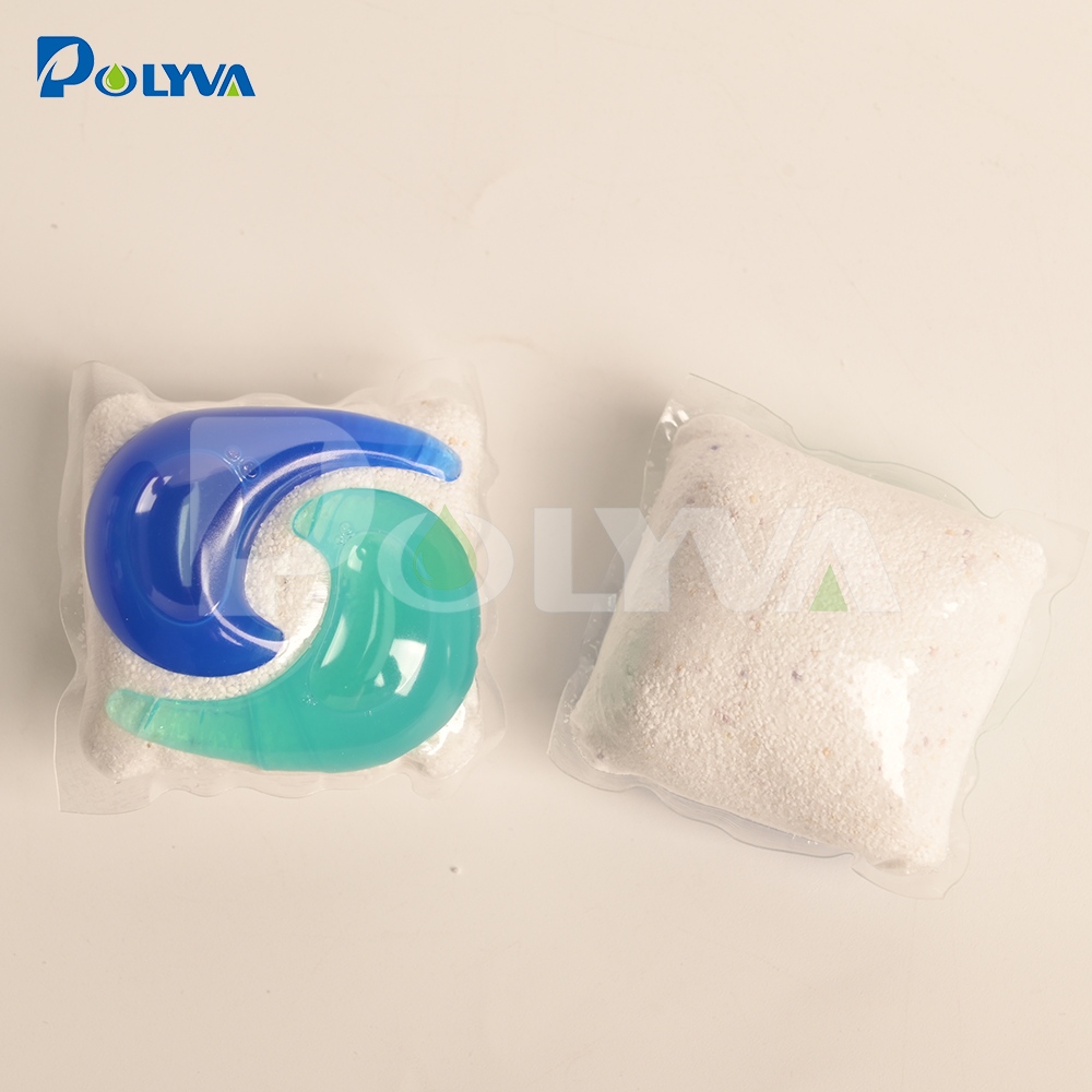 Polyva Eco Friendly Water-Soluble Packaging Three-In-One Laundry Pods Wholesale 2