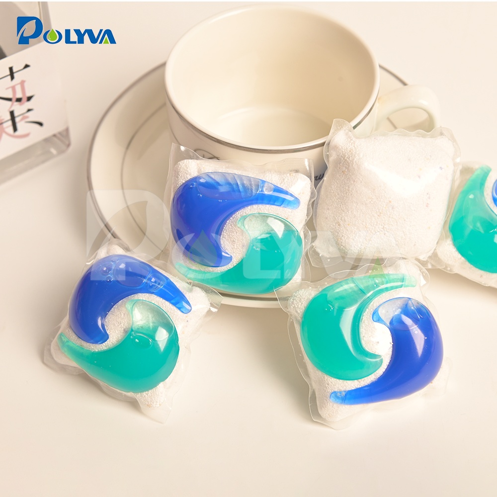Polyva Eco Friendly Water-Soluble Packaging Three-In-One Laundry Pods Wholesale 4