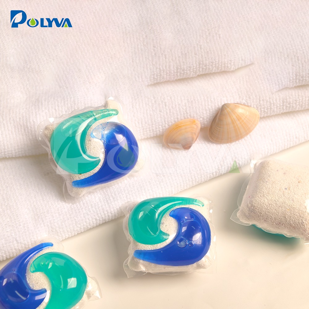 Polyva Eco Friendly Water-Soluble Packaging Three-In-One Laundry Pods Wholesale 5