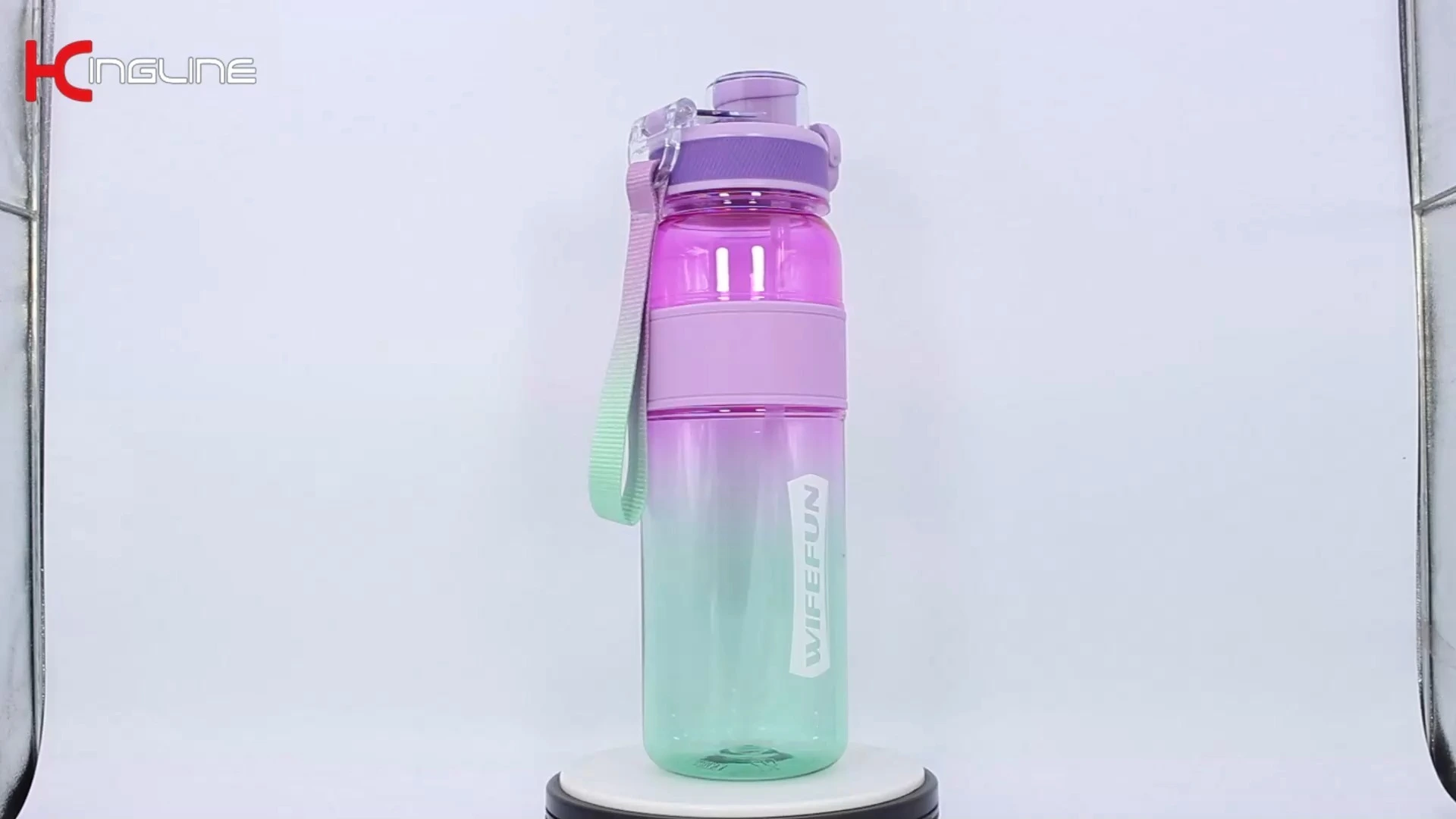 1000ml custom wide mouth drinking water bottle with rubber sleeve for travel 1