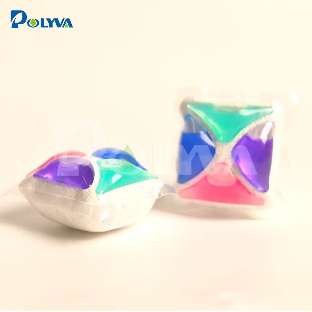 Polyva OEM Laundry Pods Factory Pure Oil Odor Removal  3D Dishwashing Pods dishwasher detergent(Customizable packaging) 1
