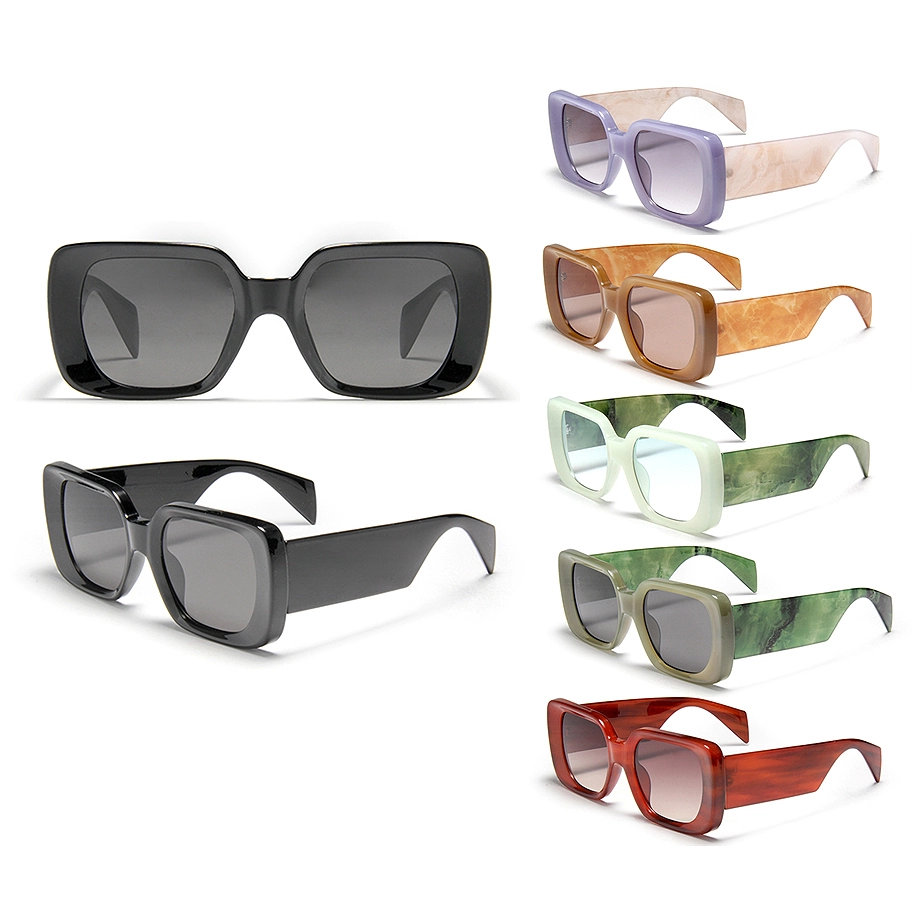 S23056 High Quality Fashion Color Accessories Square Sun Glasses for Men Women Custom Logo Sunglasses 1