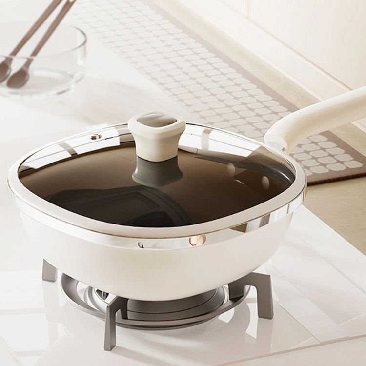 Utensili da cucina non tossici padelle non stick piatti quadrati 1