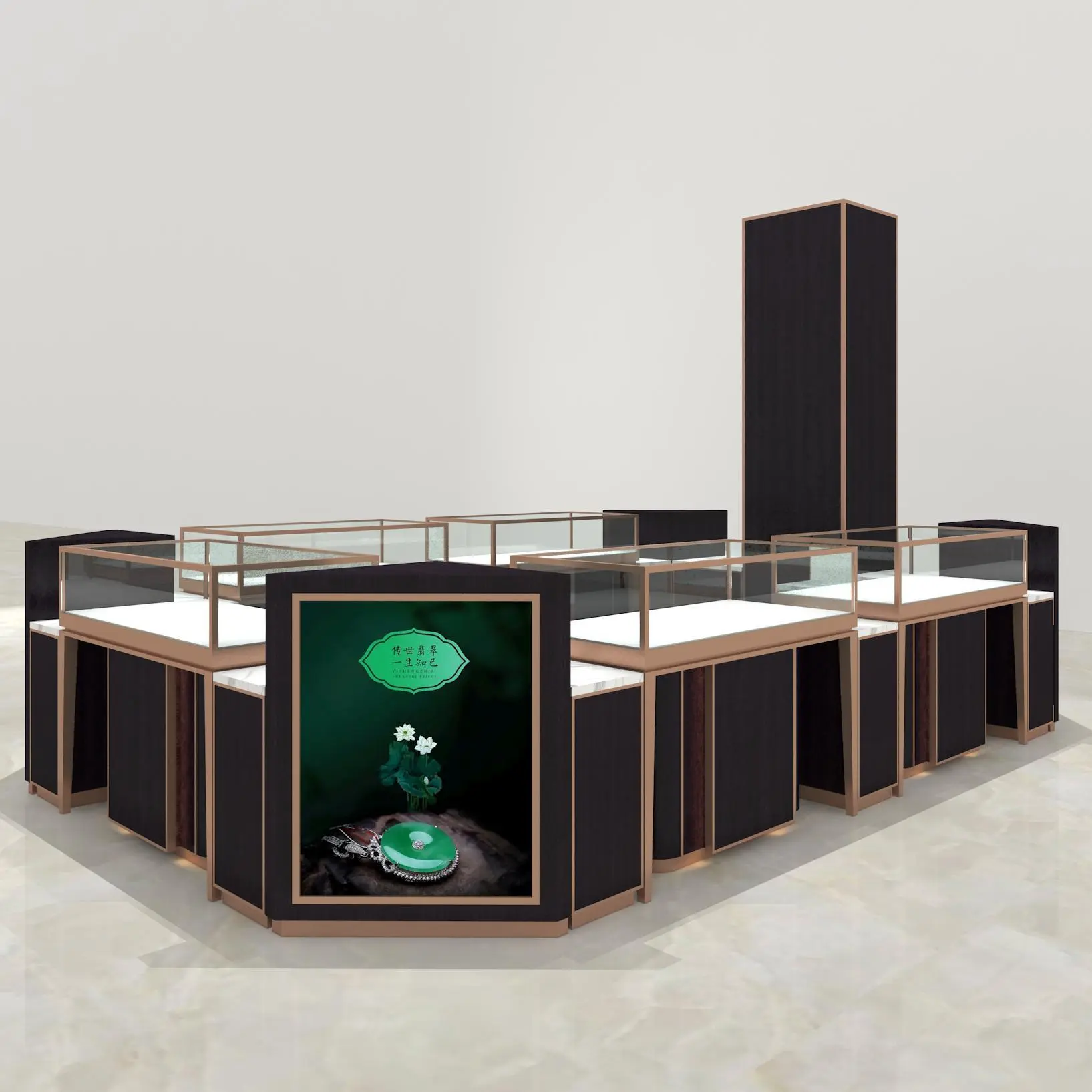 Luxury Customizable Jewelry Display Store: Tailored Elegance for Precious Treasures 1