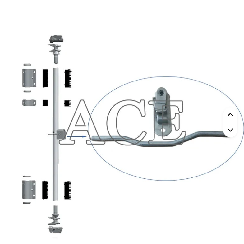 ISO Spare Parts and Accessories Forged or Flat Handle for Choose High Security Shipping Containers Door Lock Set 1