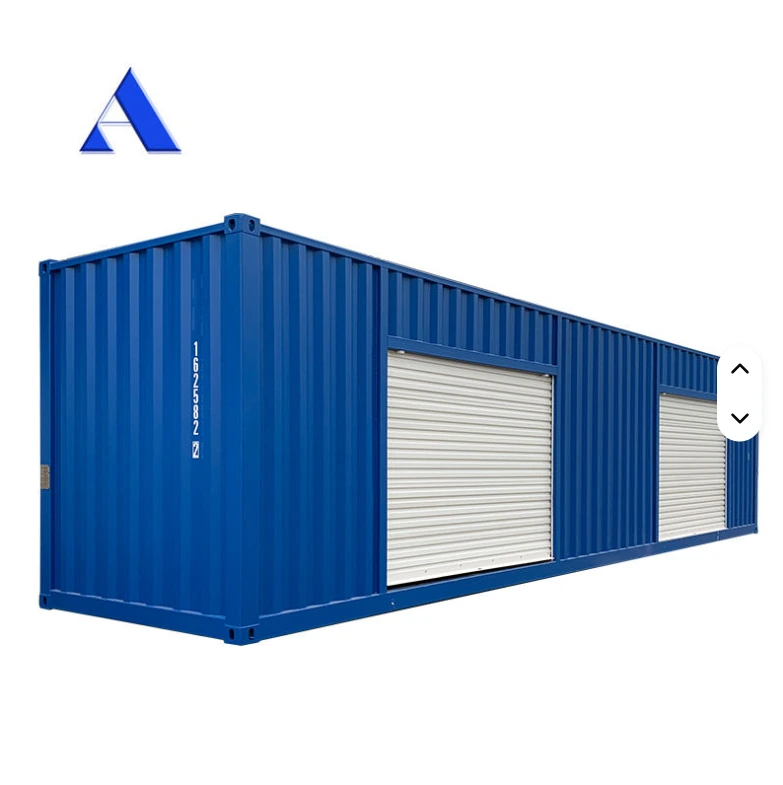 Recipiente de remessa de armazenamento automático de 40 pés com rolo do lado do obturador 2.3.4.5.6 Abrindo as portas 1