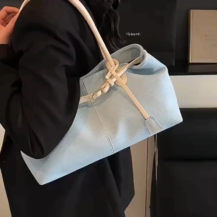 Fashionable Denim Tote Bag, New Large-capacity Versatile Handbag, Casual Daily Portable Tote Bag 1