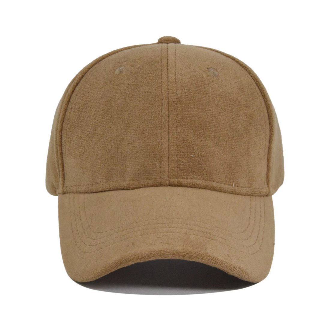 Fanmei Headwear 6 Panel Structured Curved Bill Custom Suede Blank Baseball Cap For Winter FMWB-02 1