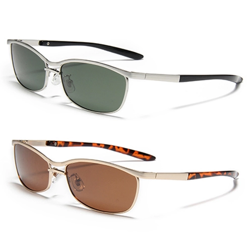 S60157 New Polarized Sunglasses Fashionable Eyeglass Uv400 Women Silver Metal Full Frame Square Sun Glasses Men Out Door Sun Eyewear 1