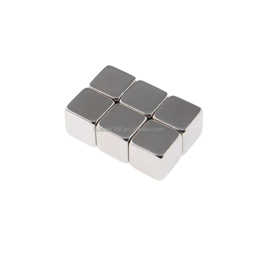 Customized N52 Ndfeb Block Neodymium Magnet Strong Motor Magnetic Materials with Custom Logo Square Block in Customized Size 5