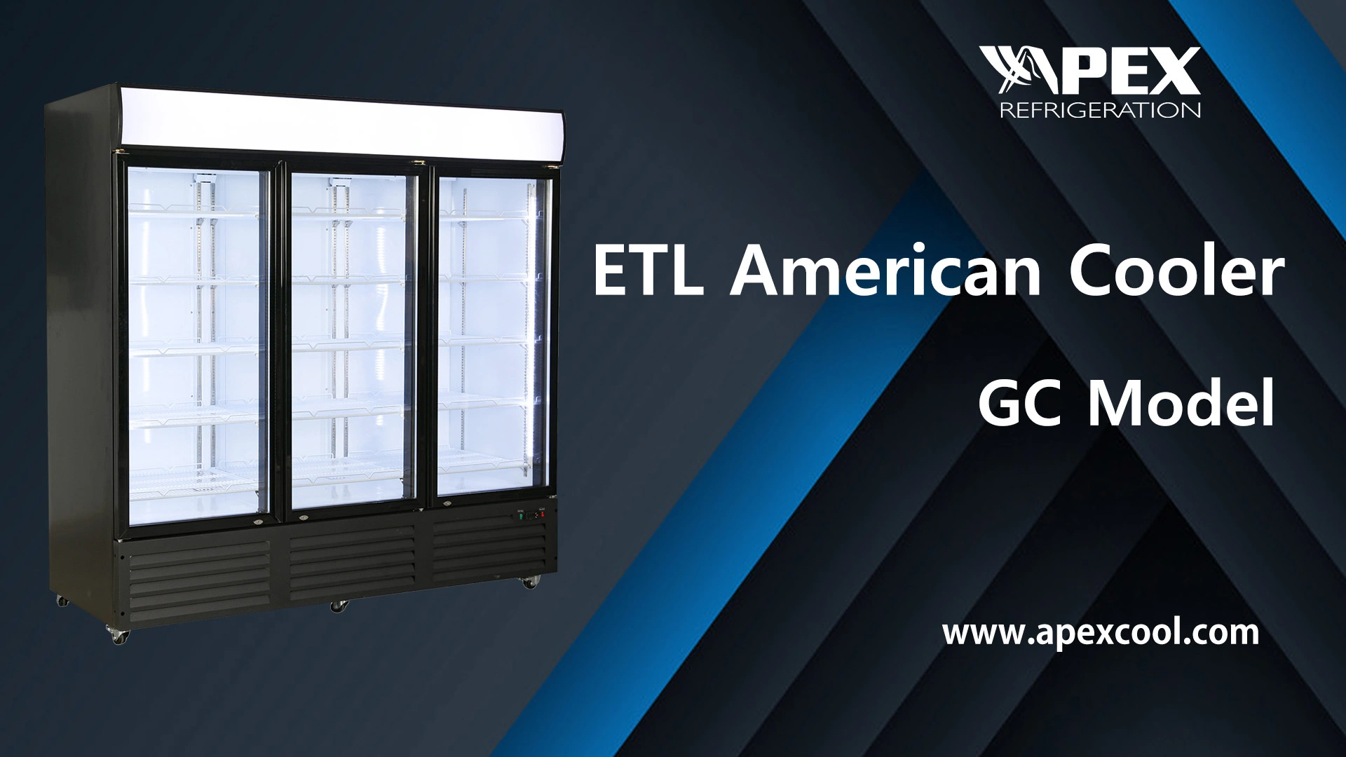 3 Door Glass Door Merchandisers with ETL for US Market 1