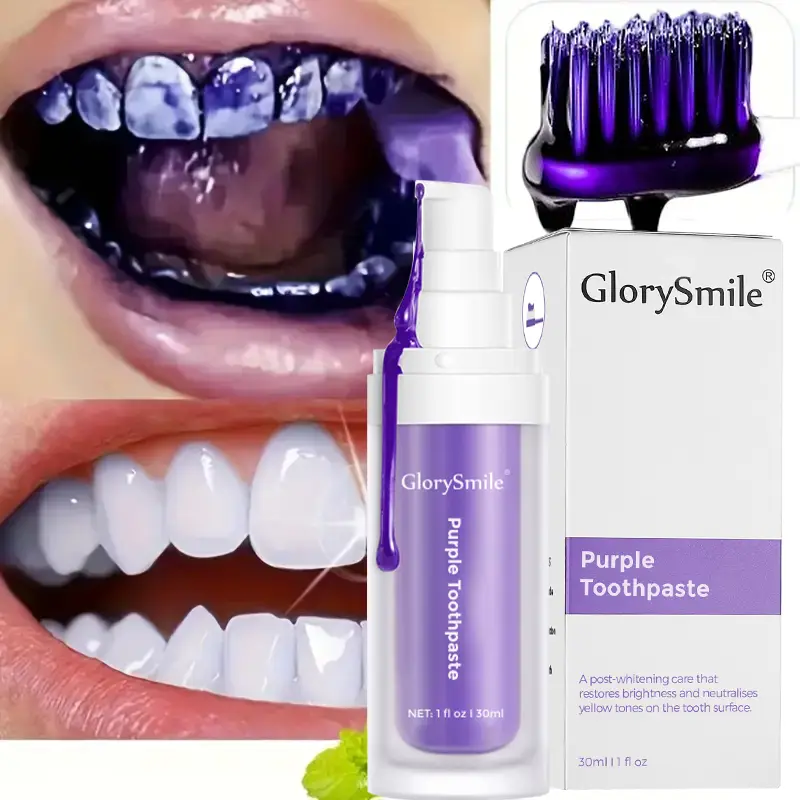 Glorysmile V34 Purple Toothpaste Mint Flavor Deep Cleaning 1