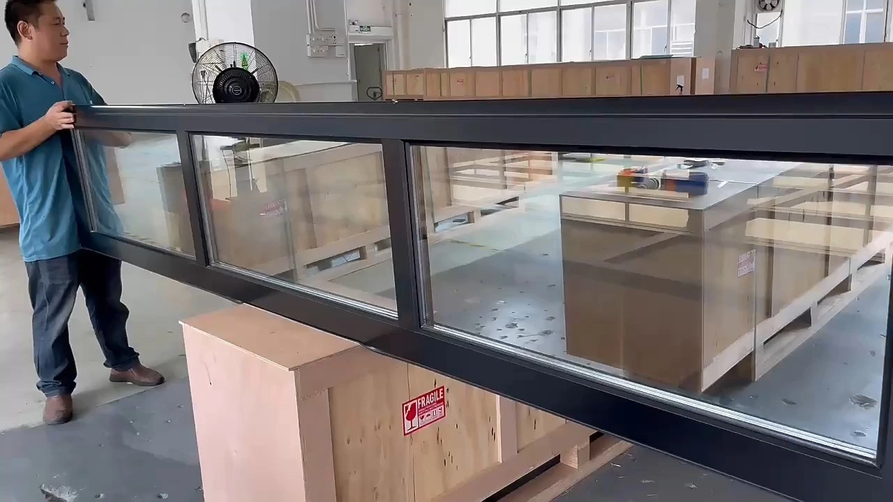 Panoramic Full View Clear Glass Sectional Garage Door - Modern All-Glass Design with Aluminum Frame, Custom Sizes for Luxury Homes 1