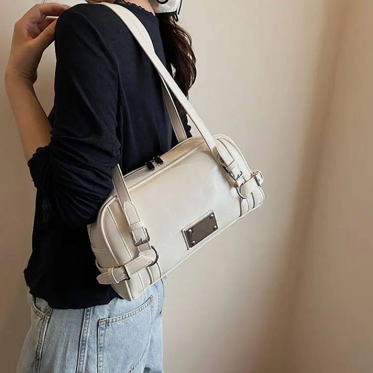 Koreanische Nischen-Ein-Schulter-Tasche, Boston-Tasche im High-End-Design, vielseitige und modische Unterarmtasche 1